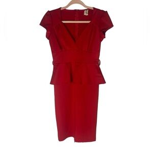 🍀 5/$25🍀 Vintage red Dylmar‎ size large dress